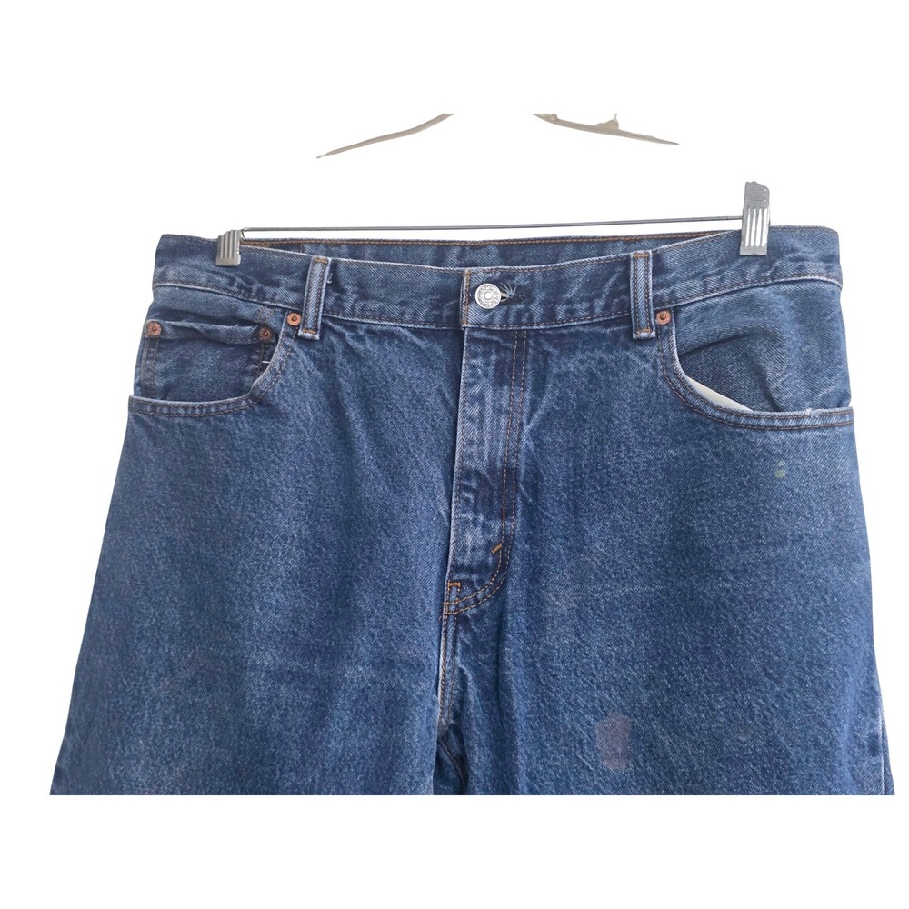 Levis 517 Bootcut Jeans Mens 36x34 Medium Wash Blue Denim Cotton Pants - Picture 3 of 11